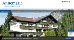 Desktop Screenshot of annemarie-oberstdorf.de